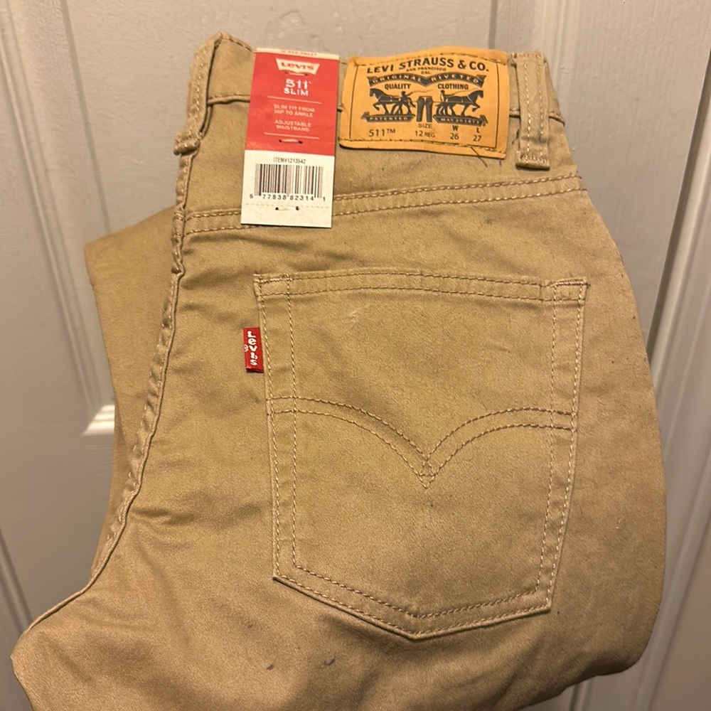 Levi’s boys khaki pants size 12